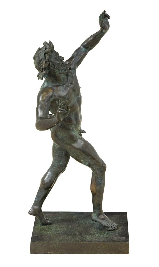 Italian Patinated Bronze of the Dancing Faun (1 of 3)