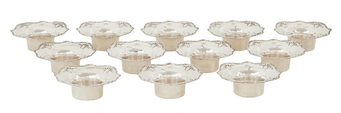 Twelve Shreve & Co. "Louis XIV" Silver Ramekins (1 of 3)