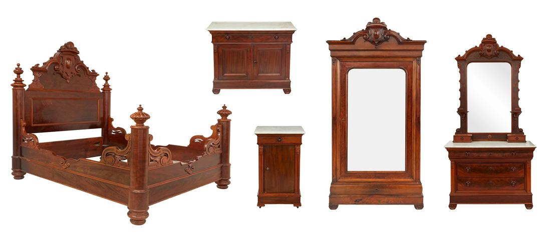 Mahogany Bedroom Suite attr. to Prudent Mallard (1 of 17)