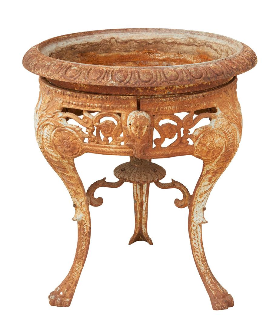 Unusual Victorian Cast Iron Bird Bath (1 of 2)