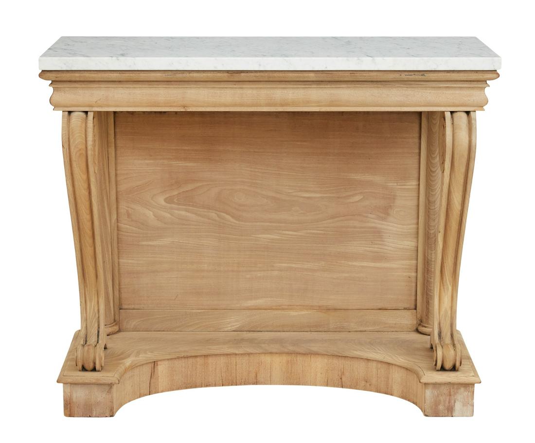 Regency-Style Marble-Top Side Table (1 of 3)