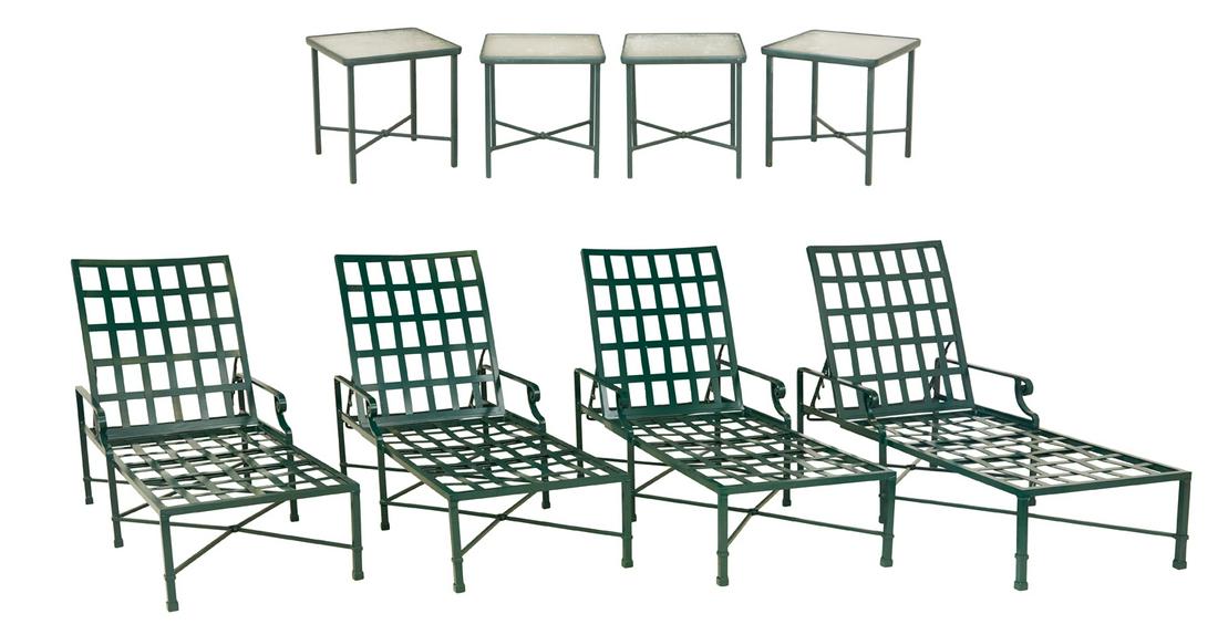 Brown Jordan "Venetian" Chaise Lounges and Tables (1 of 3)