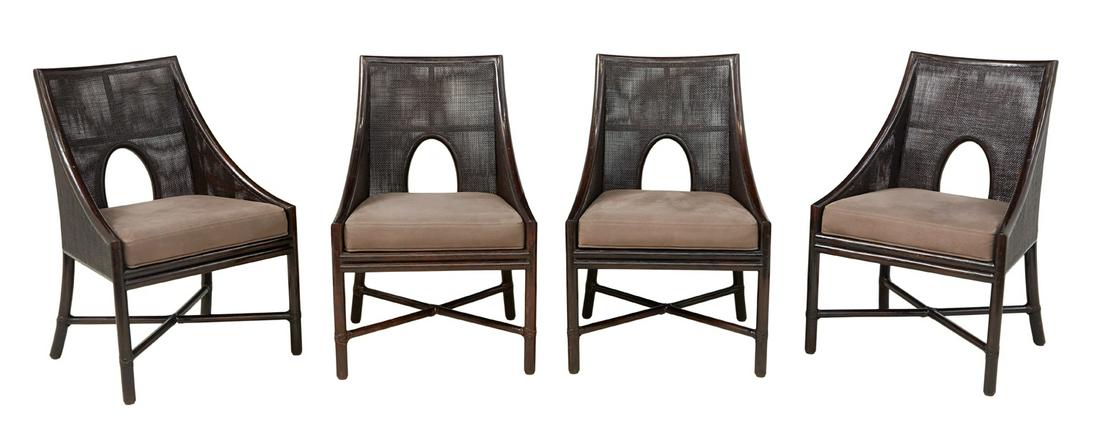 Four Barbara Berry for McGuire Caned Armchairs (1 of 3)