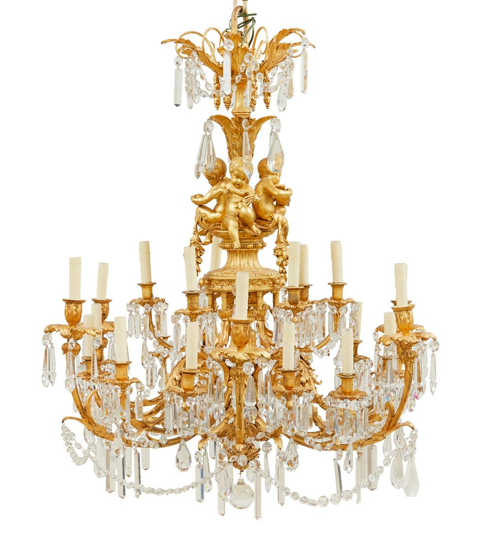 Belle Epoque Gilt-Bronze Chandelier (1 of 2)