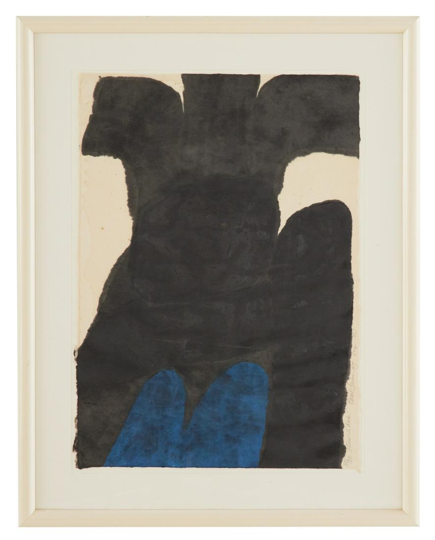 Carol Summers (American/New York, 1925-2016): Carol Summers (American/New York, 1925-2016) "Stromboli Dark", 1965 woodcut signed, dated and numbered "110/210" lower left. Float-mounted, matted, glazed and framed. sheet 21" x 29-1/4", framed 30" x