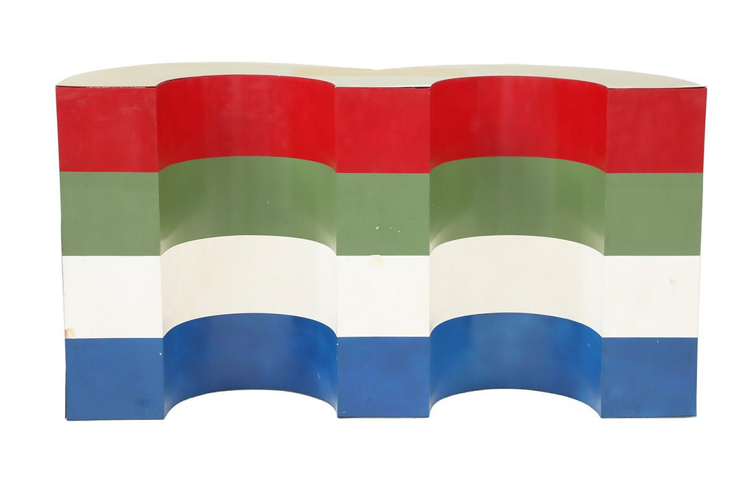 Unusual Memphis-Style Laminate Console (1 of 3)