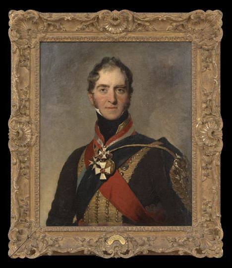 After Sir Thomas Lawrence (British, 1769-1830): After Sir Thomas Lawrence (British, 1769-1830) "Portrait of Sir Henry William Paget, First Marquess of Anglesey and Second Earl of Uxbridge", oil on canvas, unsigned, fourth quarter 19th century, reta