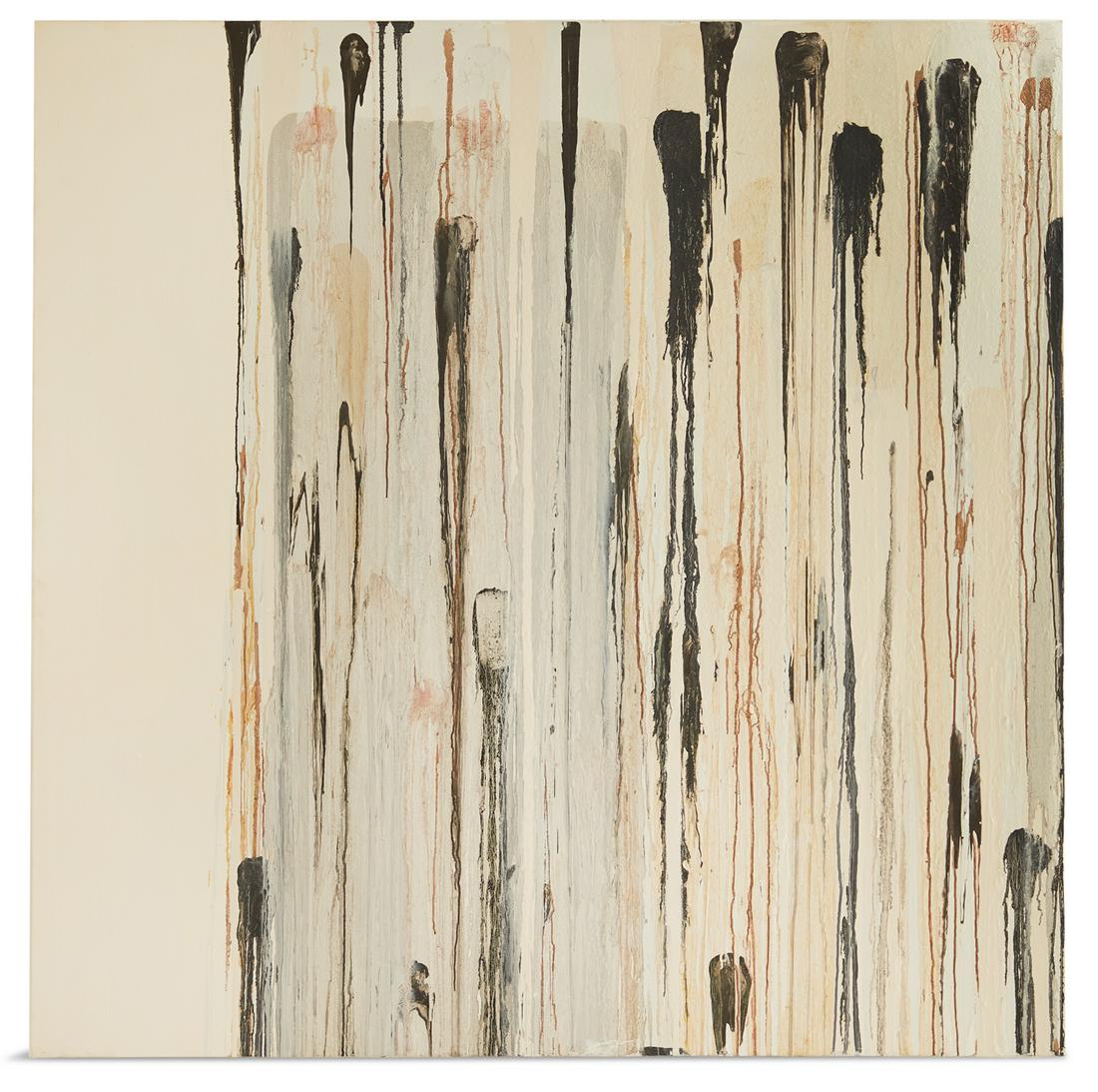 Jacqueline Humphries (USA/Louisiana, b. 1965): Jacqueline Humphries (American/Louisiana, b. 1965) "Untitled #14", 1993 oil on linen signed, titled and dated en verso, affixed with "Galerie Simonne Stern, New Orleans, Louisiana" gallery label. Unfr