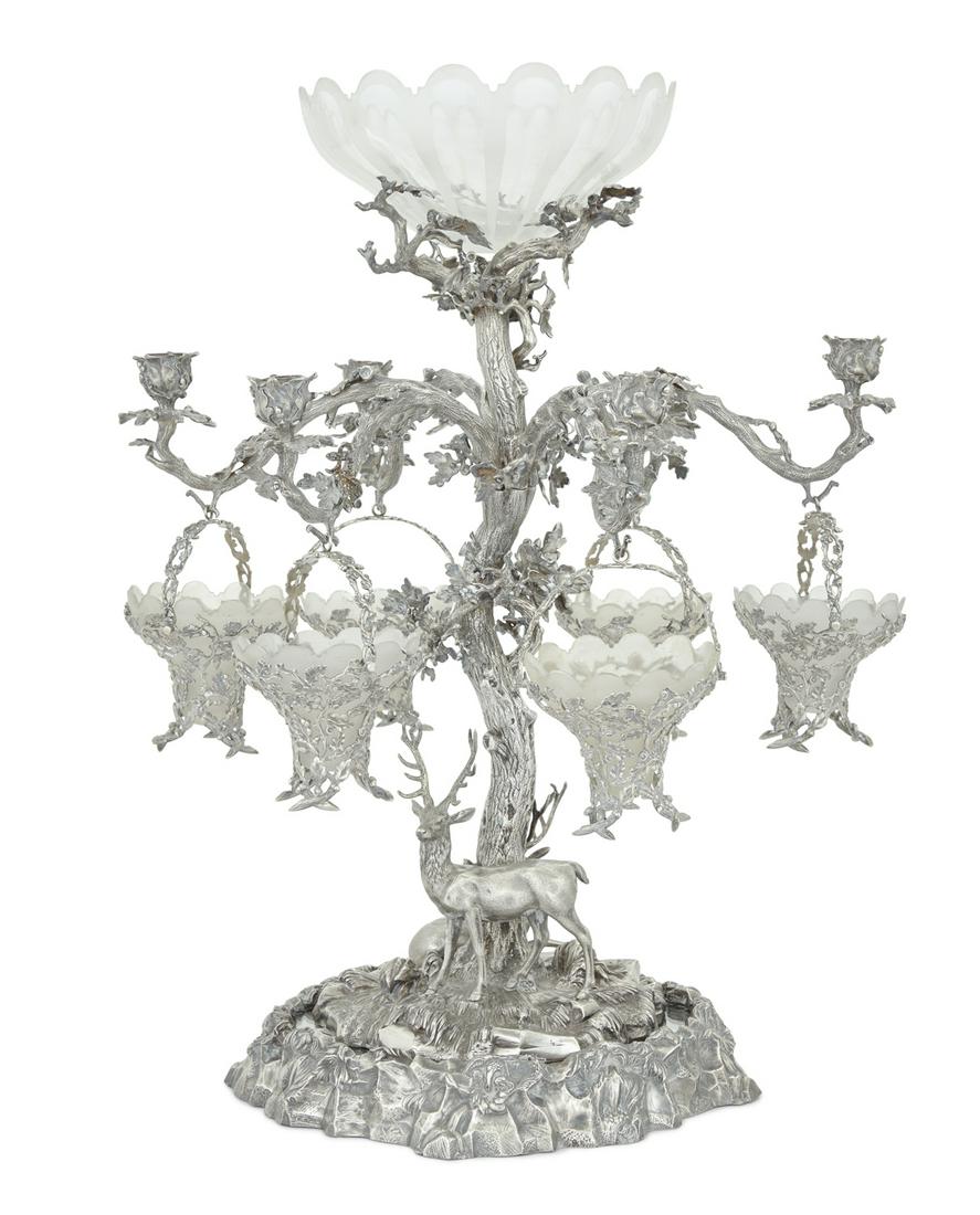 Impressive Elkington Silverplate Centerpiece (1 of 3)