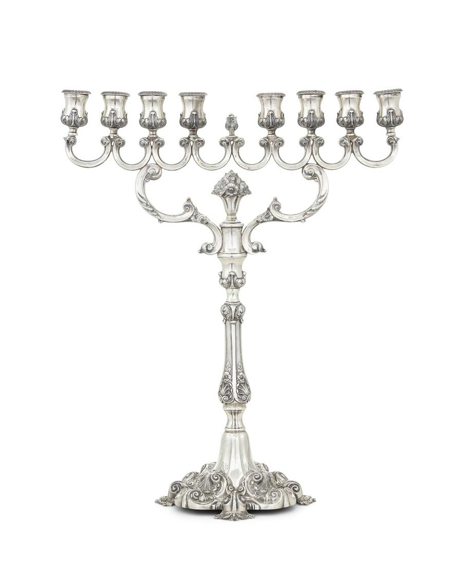 Portuguese Sterling Silver Menorah (1 of 1)