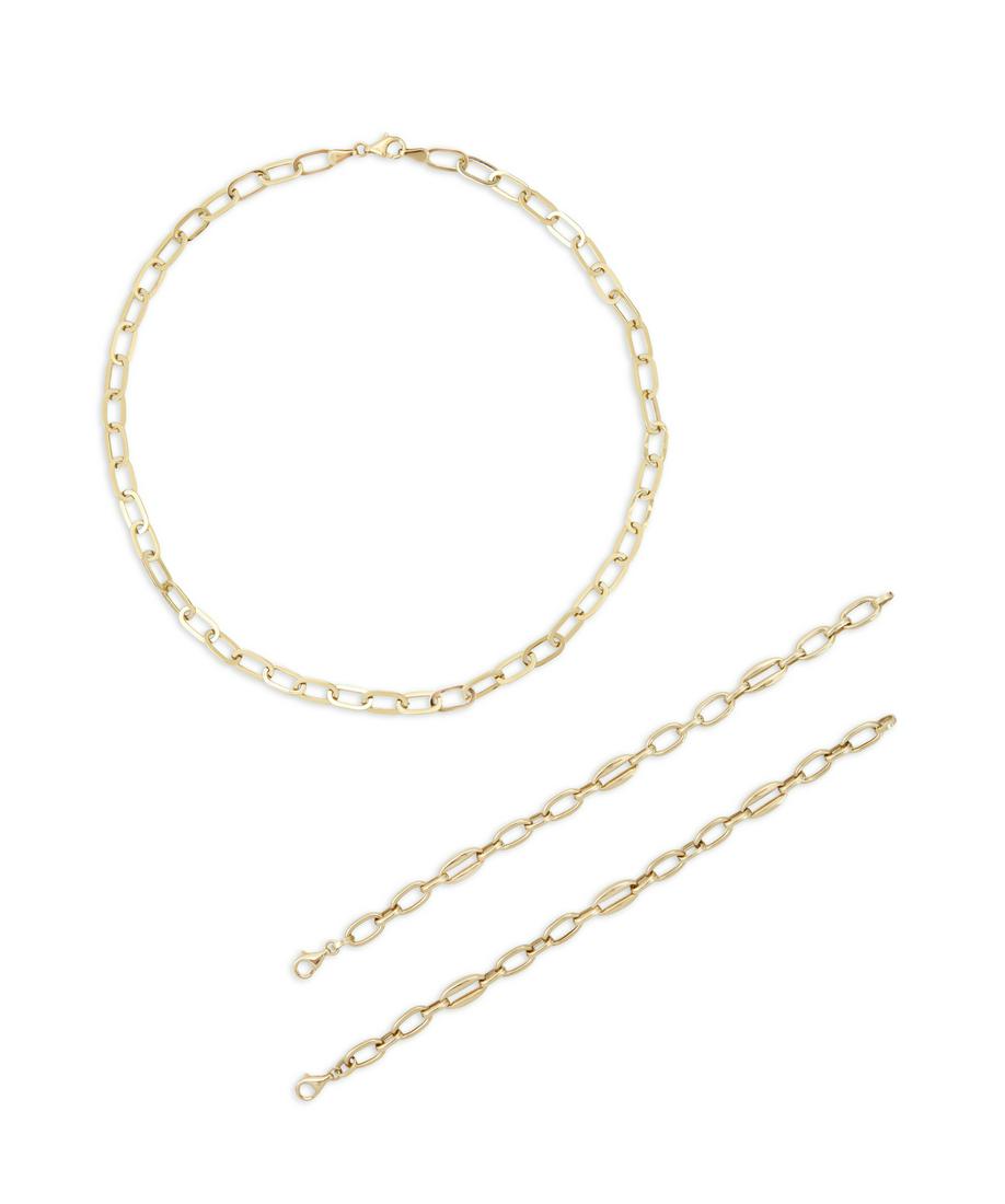 Gold Necklace and Bracelet Suite (1 of 1)