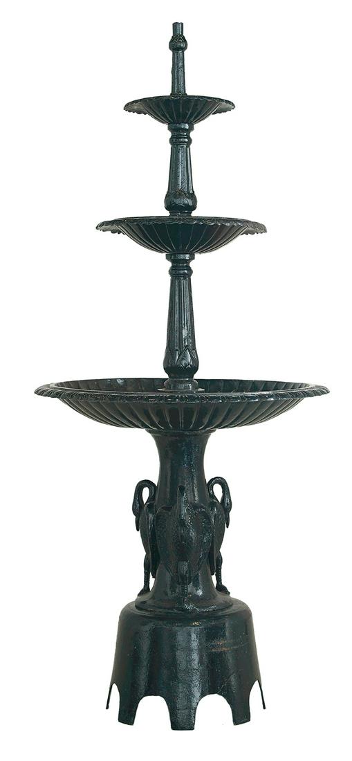 Victorian Cast Iron Figural Garden Fountain (1 of 1)
