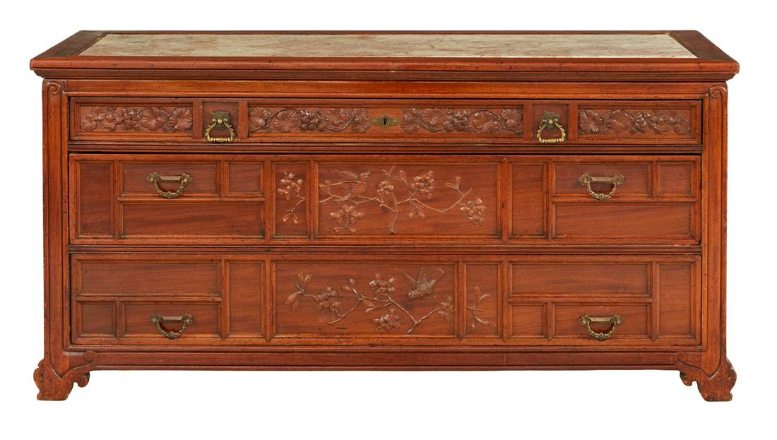 American Aesthetic Movement Marble-Top Dresser (1 of 3)