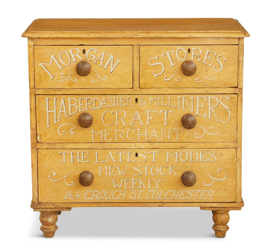 Victorian Pine and Polychrome Chest (1 of 3)