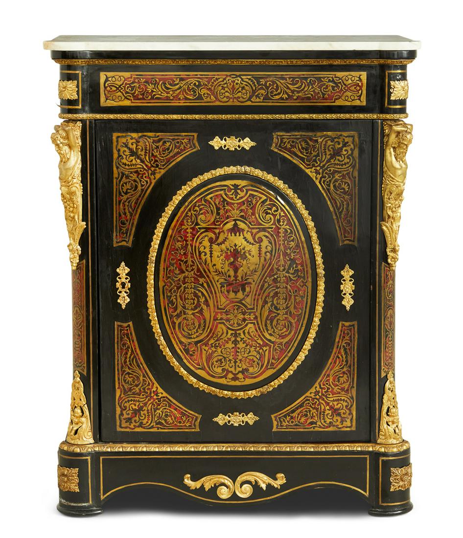 Napoleon III Marble-Top Cabinet (1 of 3)