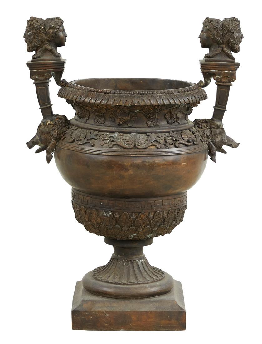 Large Bronze Garden Urn (1 of 3)