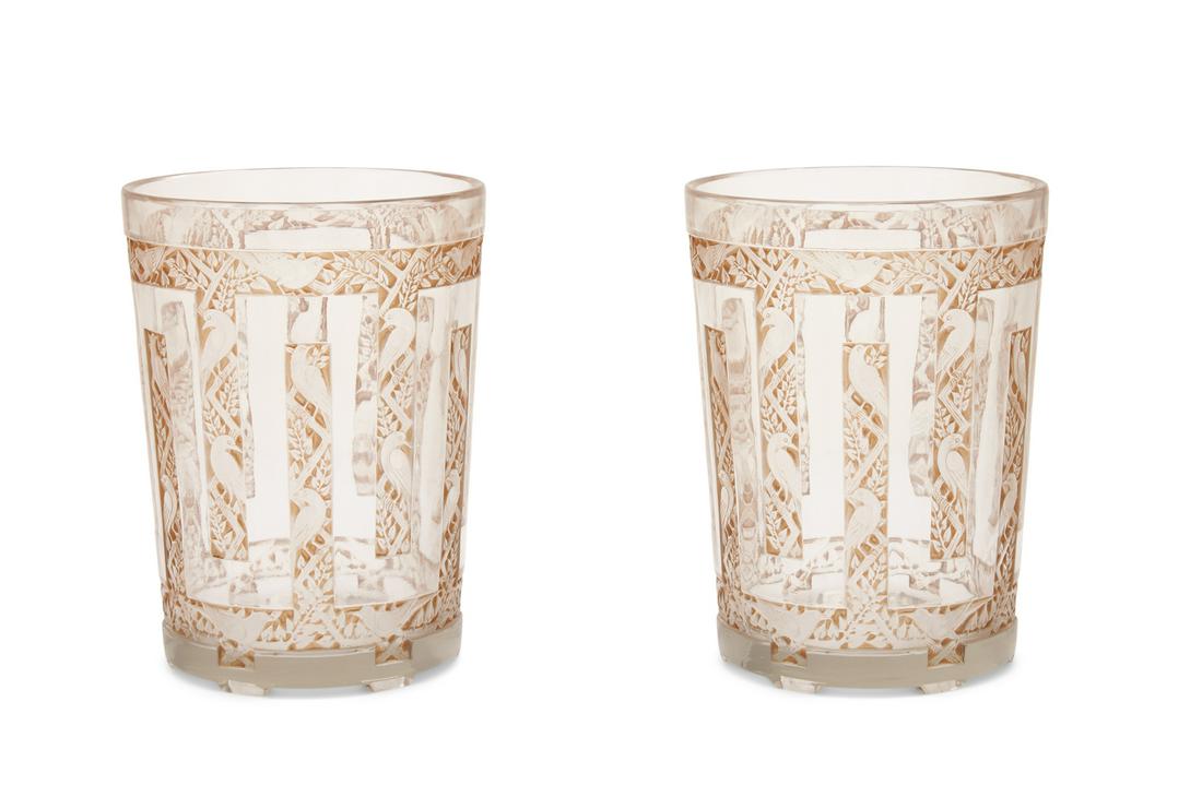 Pair of Lalique "Grimpereaux" Vases/Wine Coolers (1 of 3)