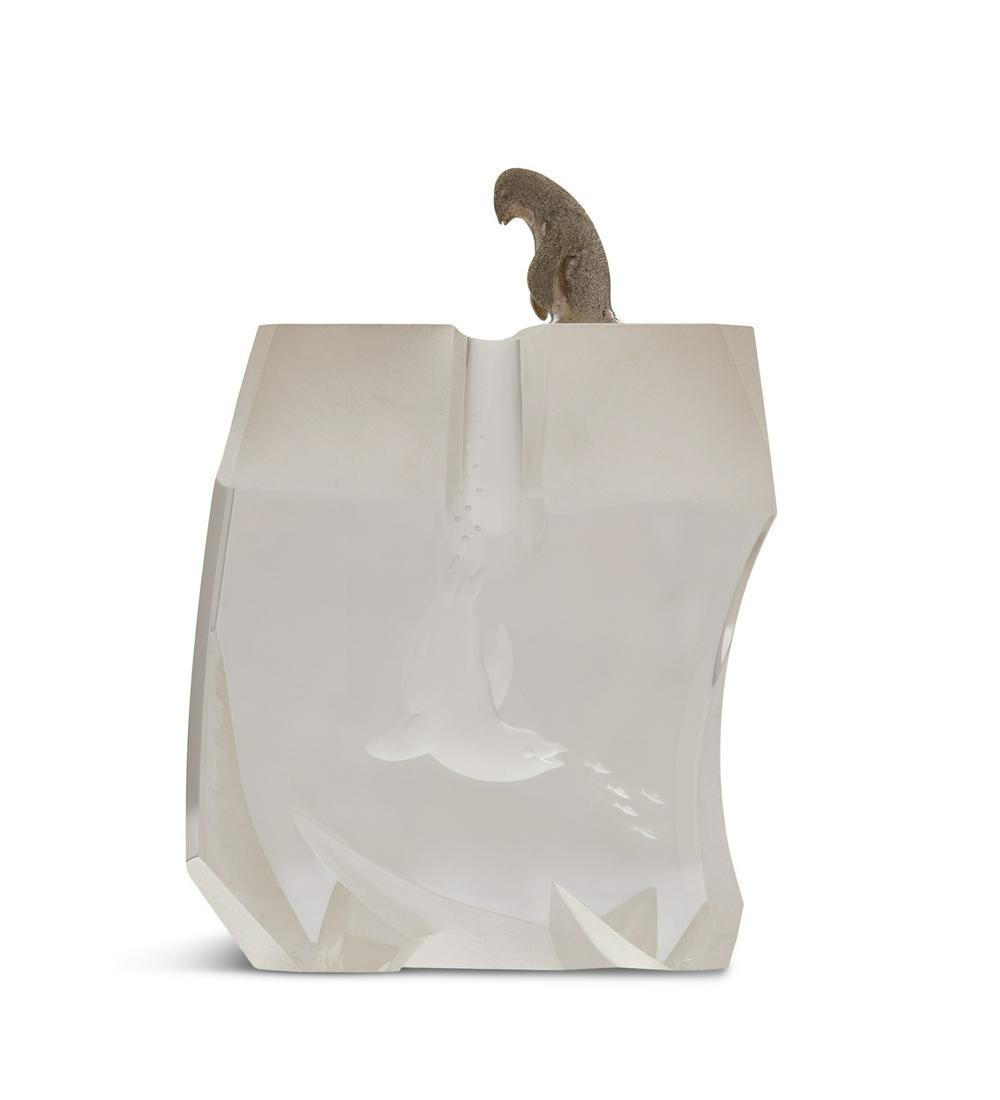 Steuben Crystal "Ice Penguin" Sculpture (1 of 3)