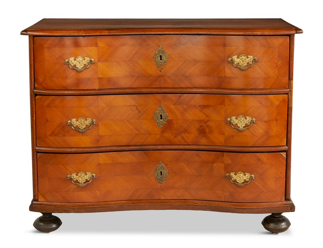 Continental Oak and Olivewood Commode (1 of 3)