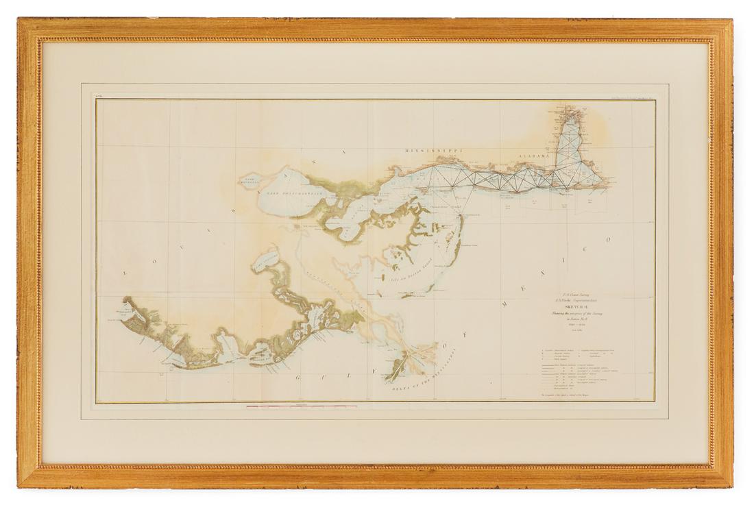 1853 U.S. Coast Survey Map of New Orleans (1 of 2)
