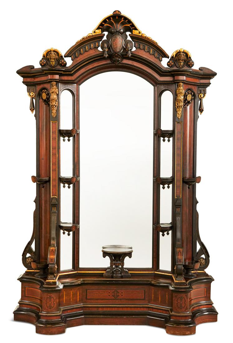American Rosewood and Bronze-Mounted Etagere (1 of 5)