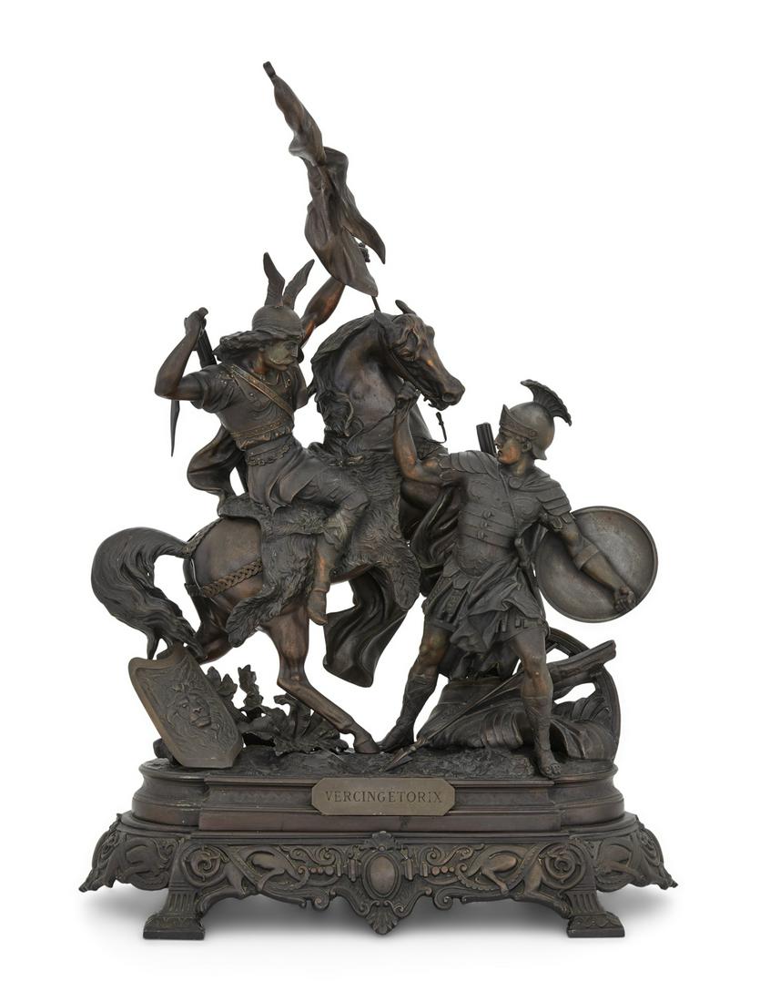 French Patinated Spelter of the Battle of Alesia (1 of 6)