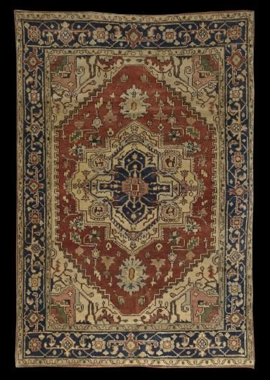 Agra Serapi Carpet: Agra Serapi Carpet, 4'1" x 6'.