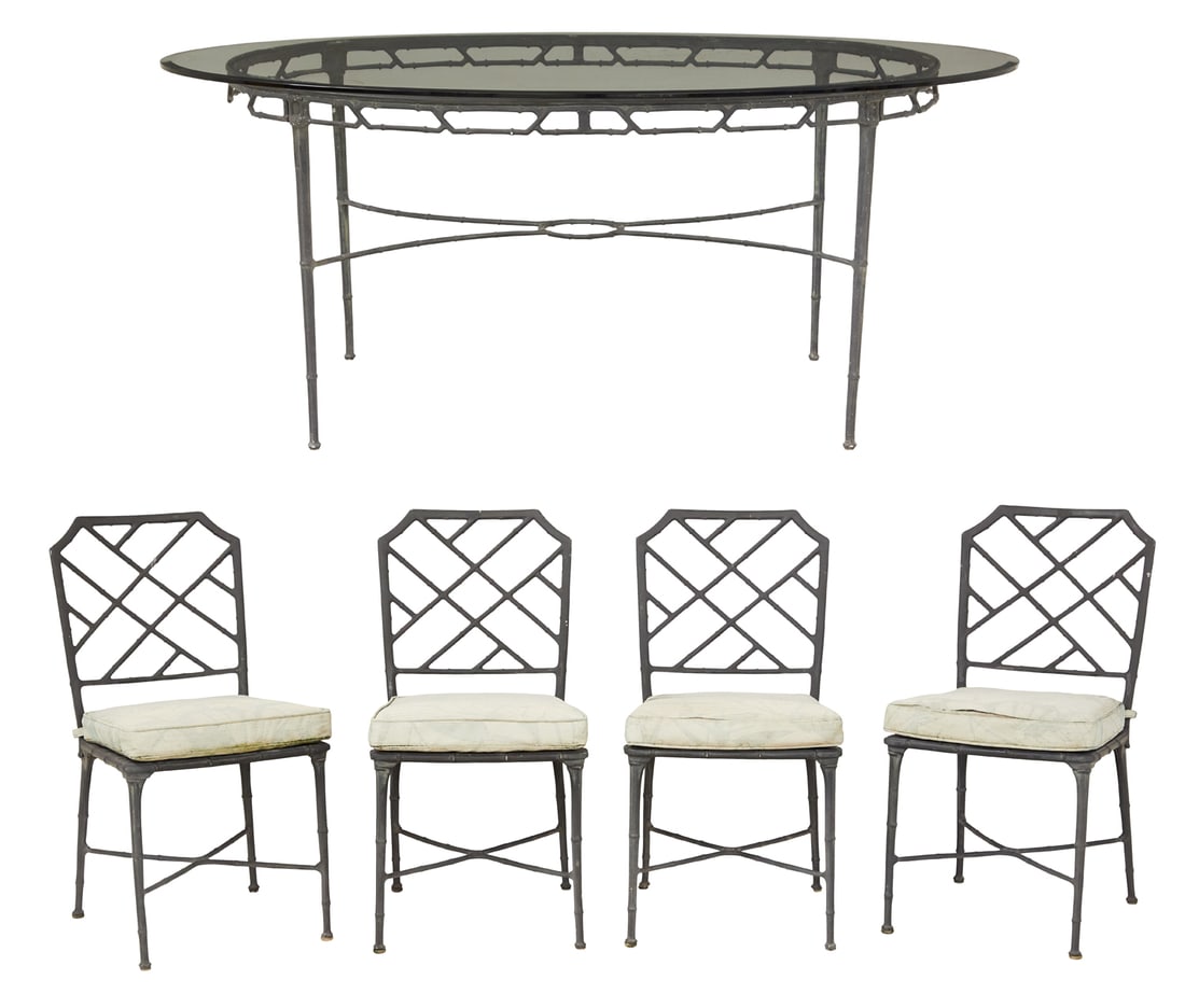 Five-Piece "Calcutta" Aluminum Dining Suite (1 of 5)