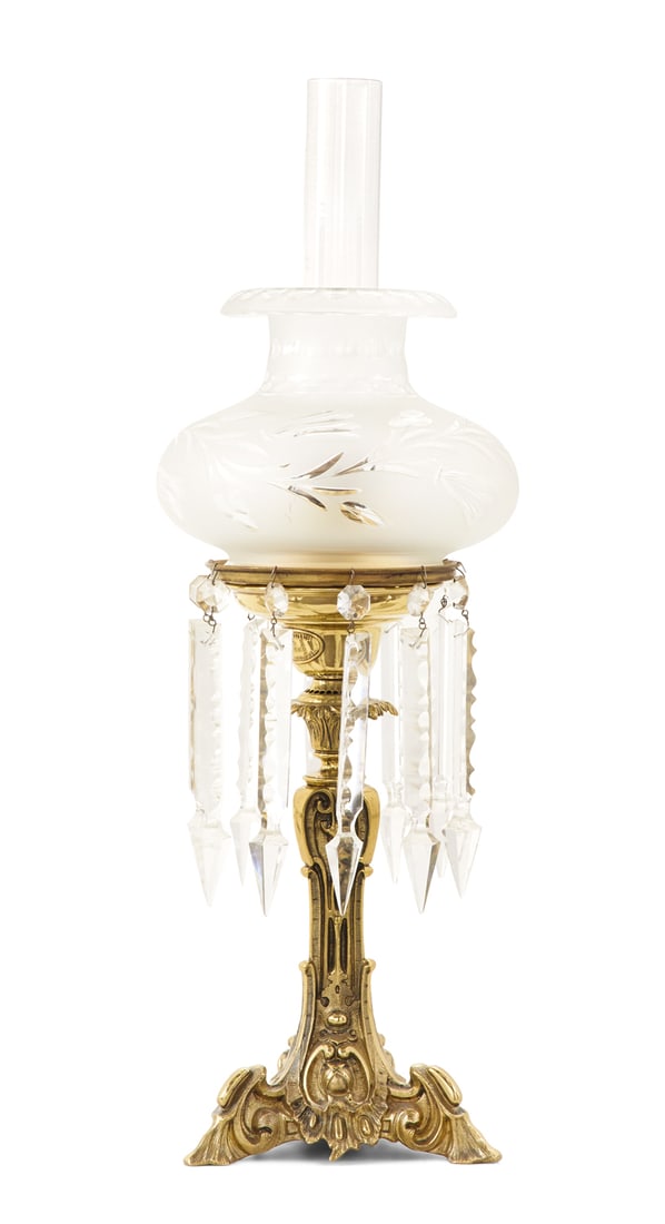 Cornelius & Baker Rococo Revival Astragal Lamp (1 of 2)