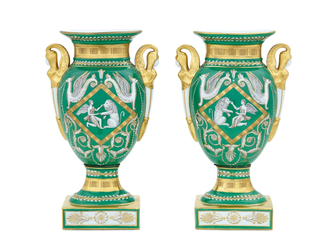 Paris-Style Porcelain Urns in the Empire Taste (1 of 3)