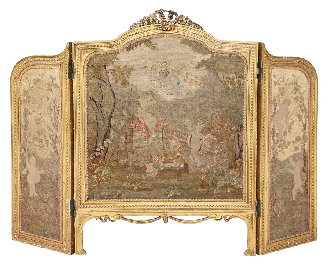 French Belle Epoque Giltwood Low Screen (1 of 2)