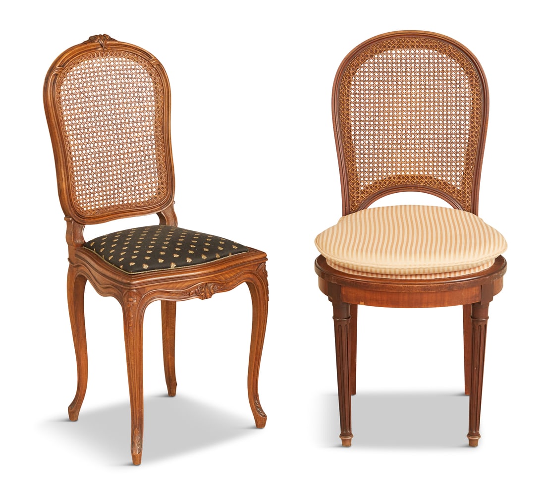 Two French Caned Side Chairs (1 of 2)