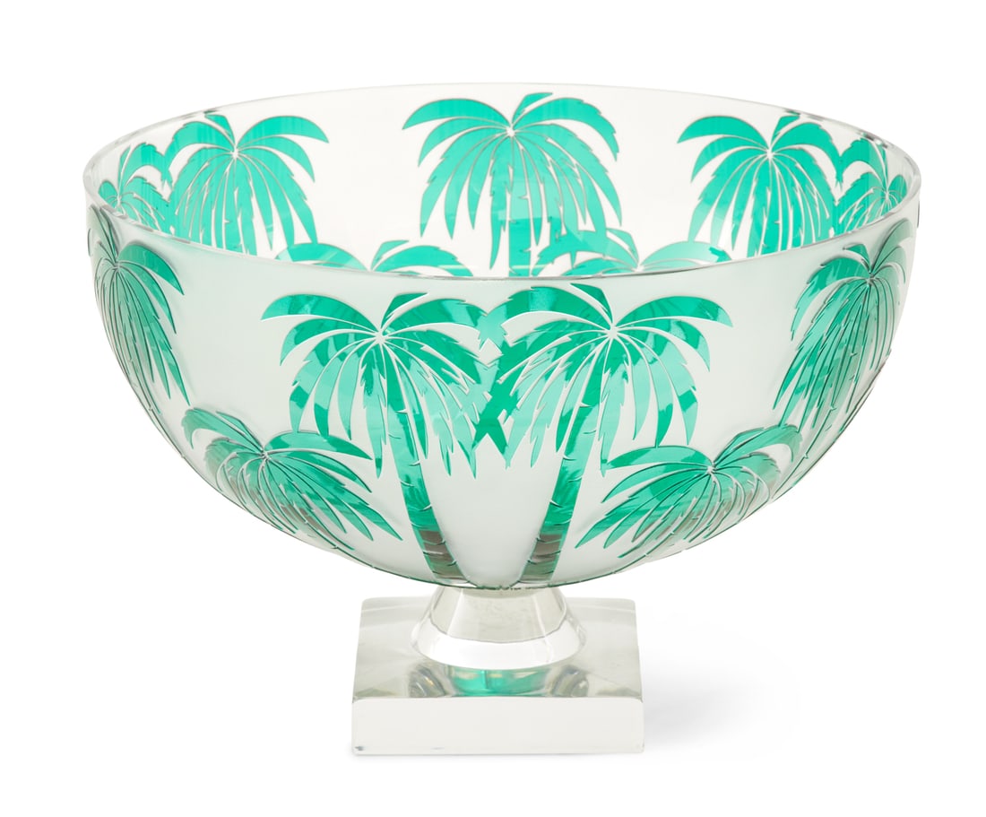 Faberge Cameo Glass Centerpiece Bowl (1 of 2)