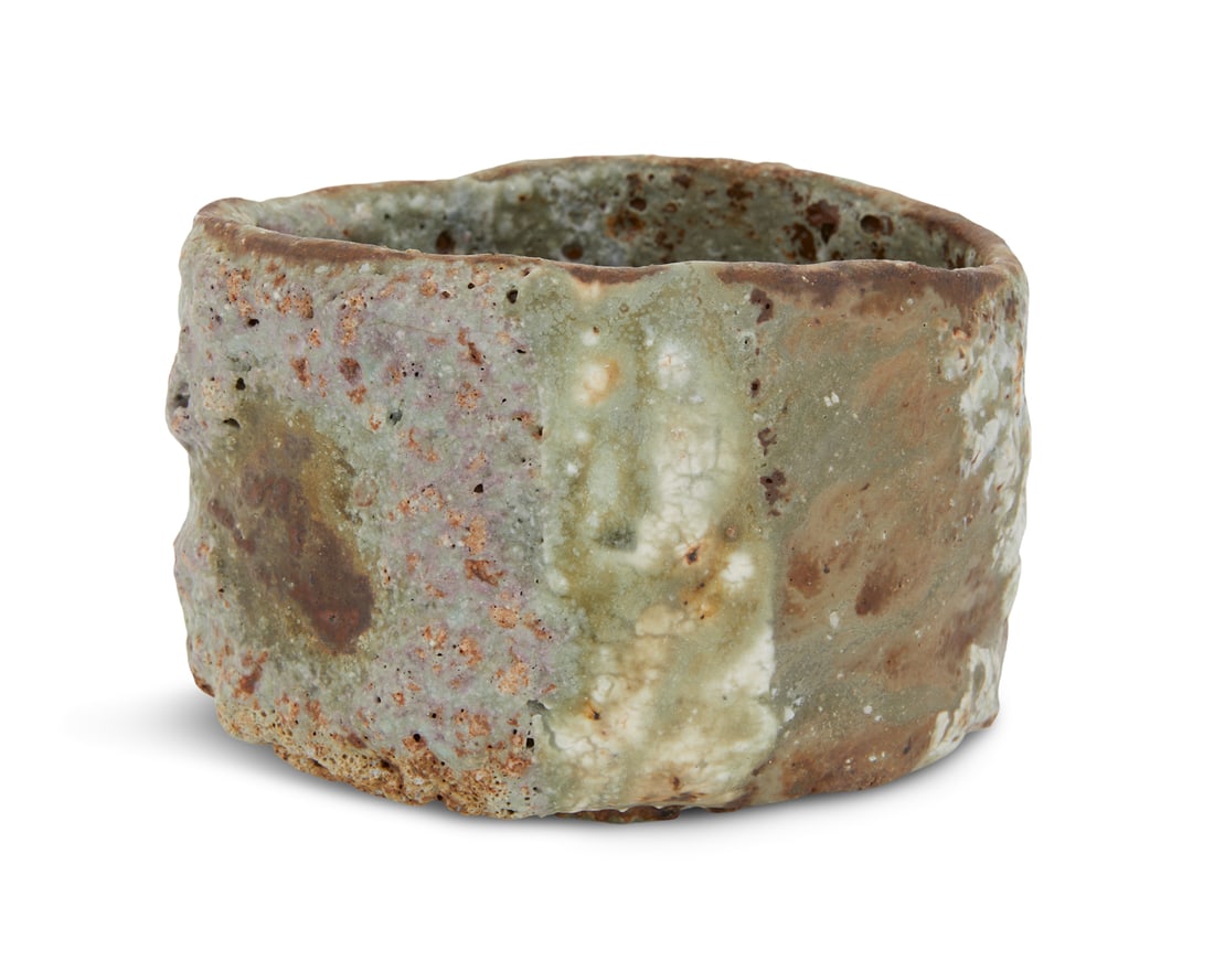 Ewen Henderson (British, 1934-2000): Ewen Henderson (British, 1934-2000) "Tea Bowl", ca. 1990s mixed laminated clay h. 3-5/8", widest dia. 5" Provenance: Erskine, Hall & Coe, London, England; Estate of Thomas B. Lemann, New Orleans, Loui