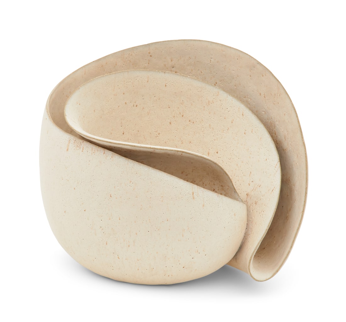 Zung-Lung Tsai (Taiwanese, b. 1974): Zung-Lung Tsai (Taiwanese, b. 1974) "Phototropism 2102", 2021 ceramic h. 8-1/4", w. 9-1/2", d. 7-3/4" Provenance: Erskine, Hall & Coe, London, England; Estate of Thomas B. Lemann, New Orleans, Louisia