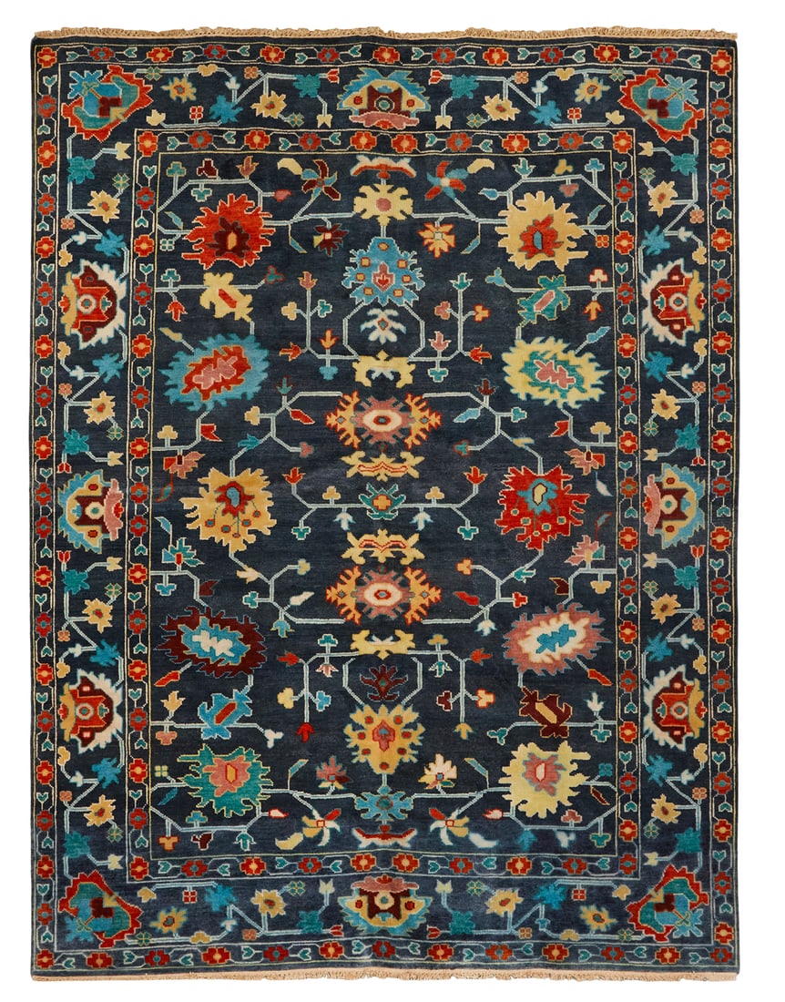 Turkish Angora Oushak Carpet: Turkish Angora Oushak Carpet 9' x 11' 10"