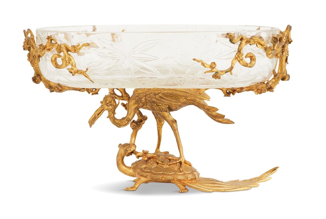 French Japonisme Gilt-Bronze Centerpiece (1 of 5)