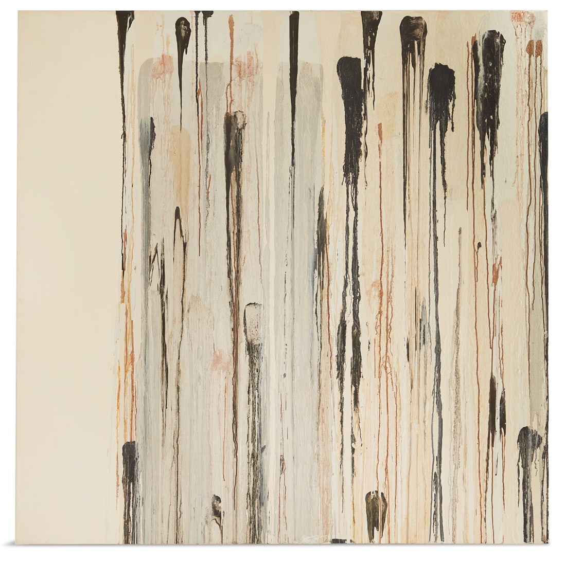 Jacqueline Humphries (US/Louisiana, b. 1965): Jacqueline Humphries (American/Louisiana, b. 1965) "Untitled #14", 1993 oil on linen signed, titled and dated en verso, affixed with "Galerie Simonne Stern, New Orleans, Louisiana" gallery label. Unfr