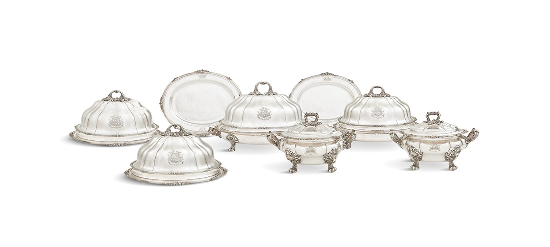 George IV Old Sheffield Plate Banquet Service (1 of 9)