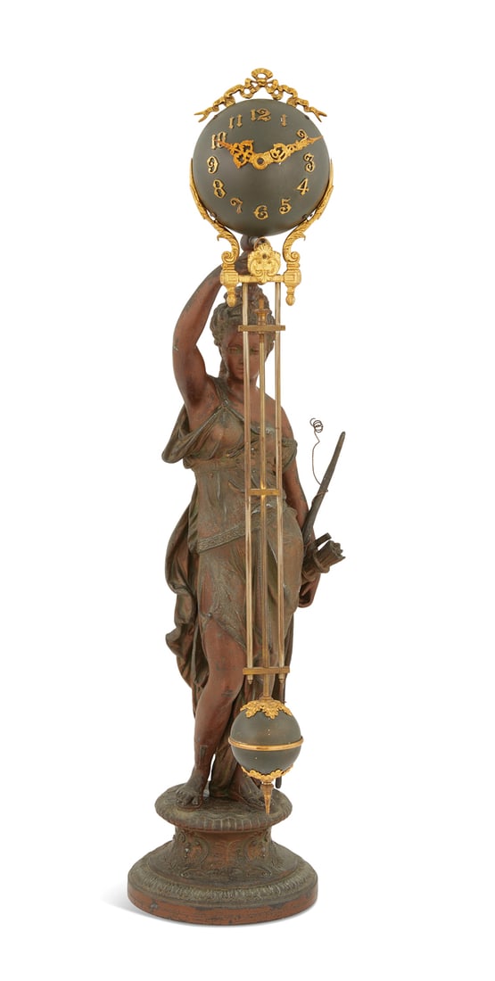 Ansonia "Diana" Mystery Swinging Arm Clock (1 of 4)