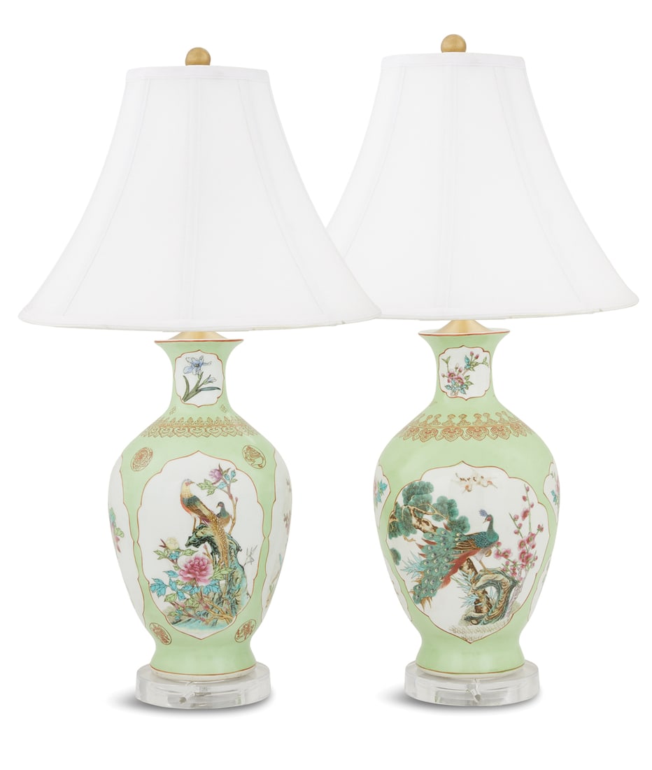 Pair of Chinese-Style Porcelain Vases (1 of 2)