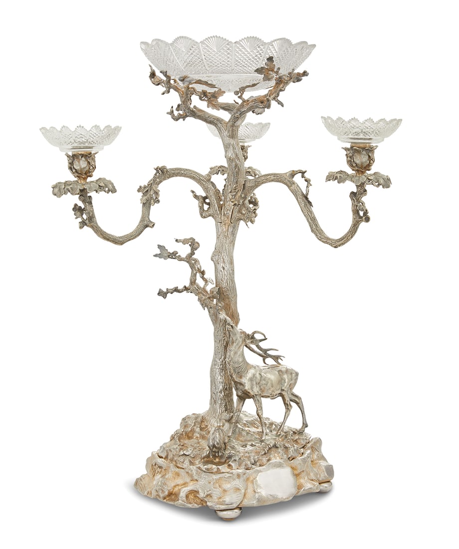 Victorian Elkington & Co. Silverplate Centerpiece (1 of 4)