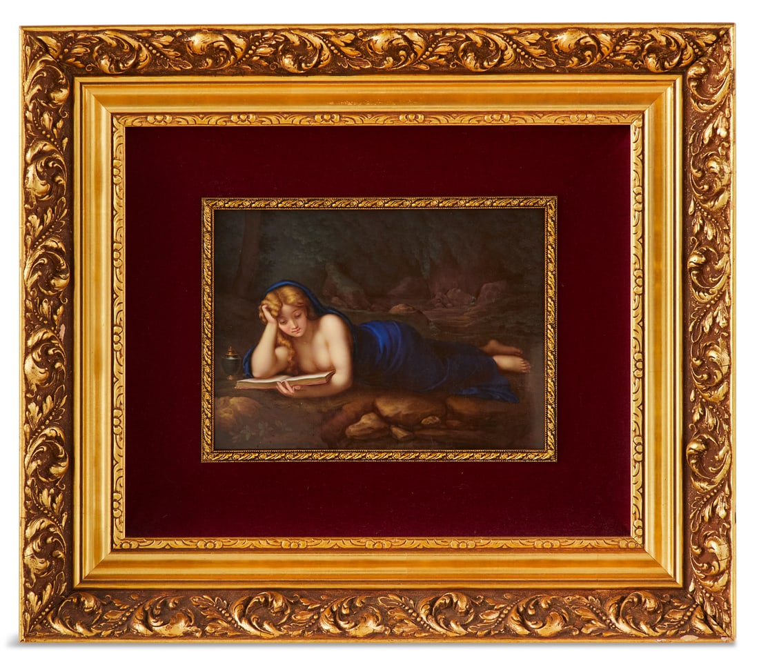 Meissen Porcelain Plaque of Saint Mary Magdalene (1 of 2)