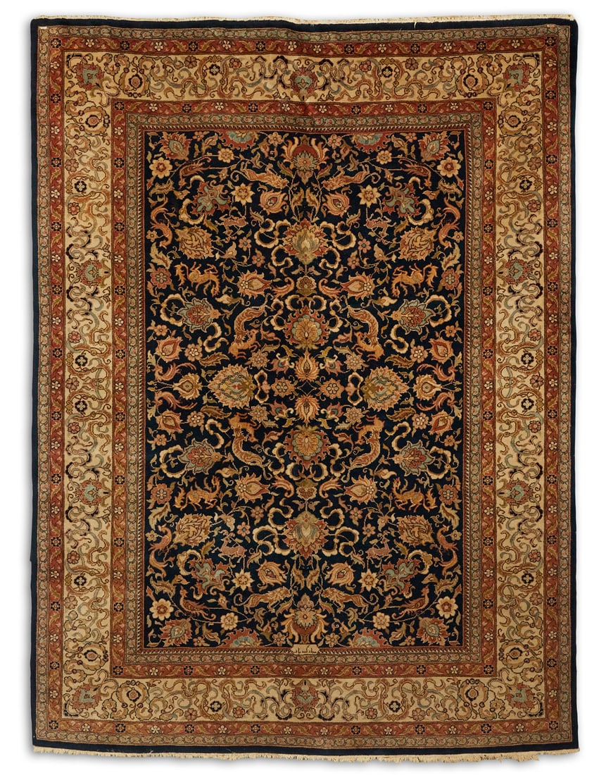 Semi-Antique Mahal Carpet (1 of 1)
