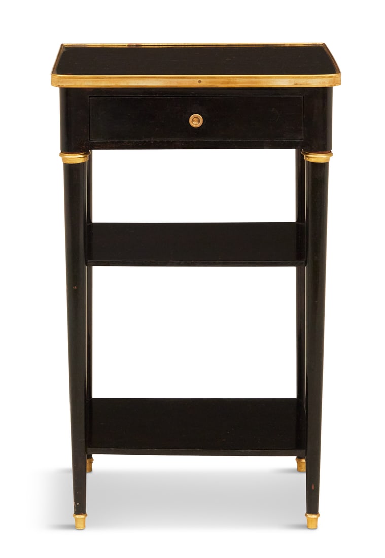 Ebonized and Black-Lacquered Side Table (1 of 3)