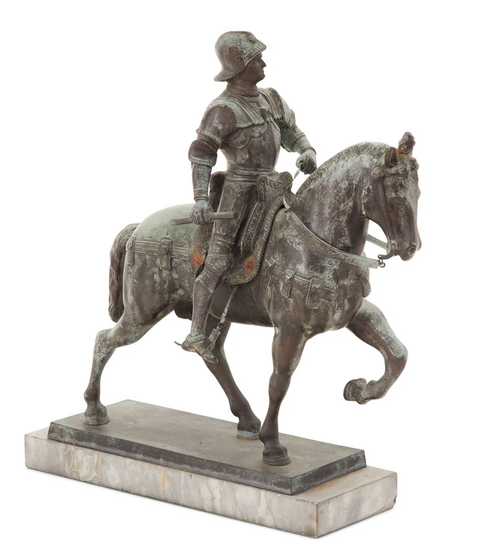 Italian Patinated Bronze of Bartolomeo Colleoni (1 of 3)