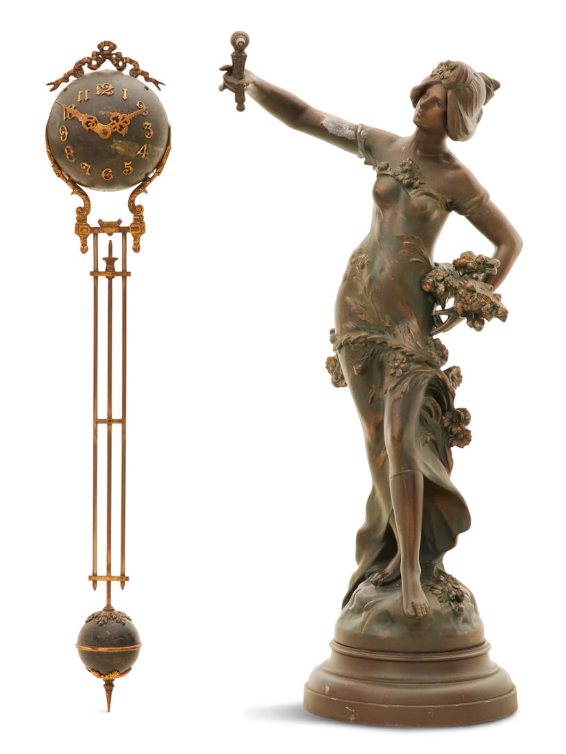 Ansonia "Arcadia" Mystery Swinging Arm Clock (1 of 2)