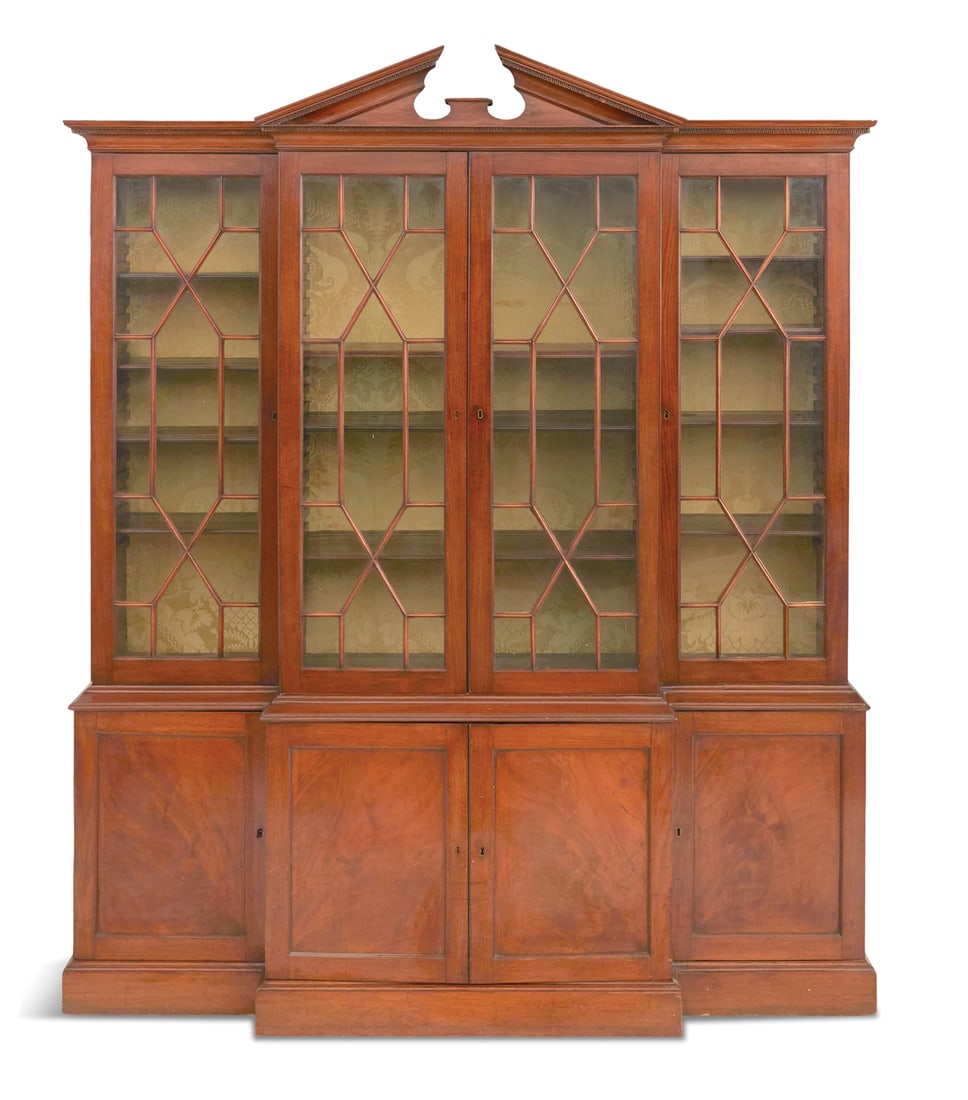 George III-Style Mahogany Breakfront (1 of 3)