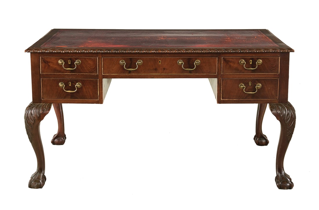 George III-Style Mahogany Desk (1 of 2)