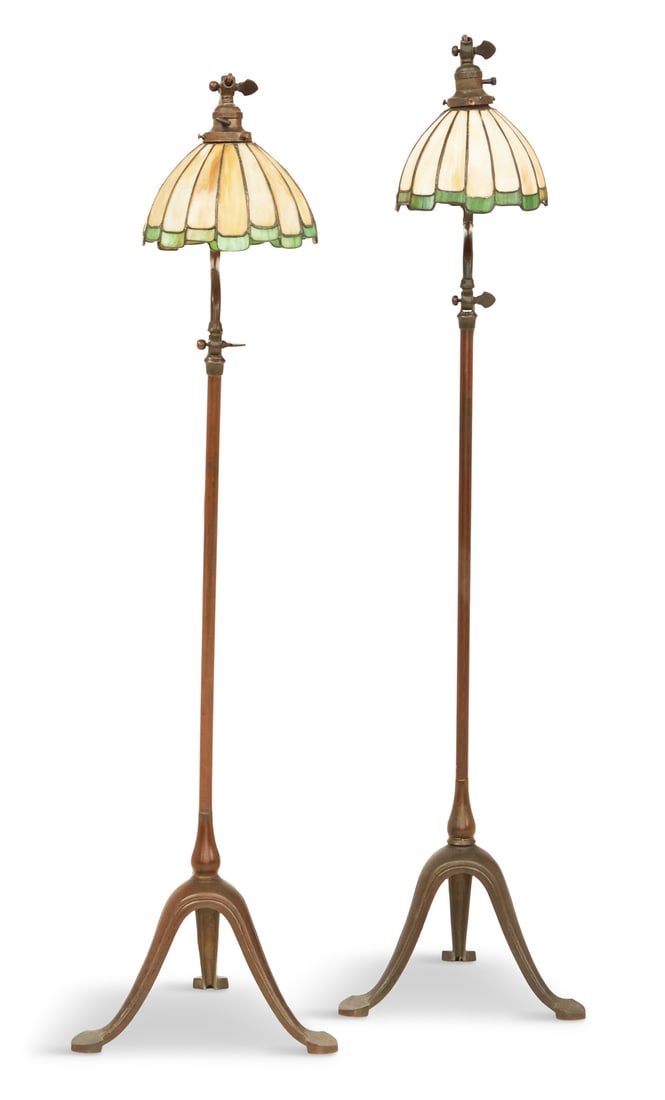 Assembled Pair of Handel Floor Lamps (1 of 2)